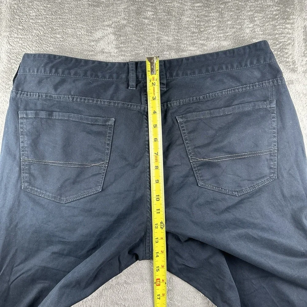 Tommy Bahama Men's Pants 36x32 Black Cotton Stretch Casual Chino Straight Leg‎
